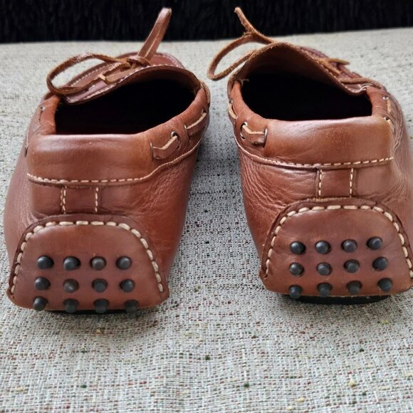 Cole Haan Men Loafer Shoes Slip On Brown Genuine Leather Moccasin Shoes Size 9D - Picture 7 of 10